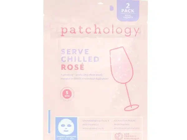 Patchology Rosé hydrating face sheet mask