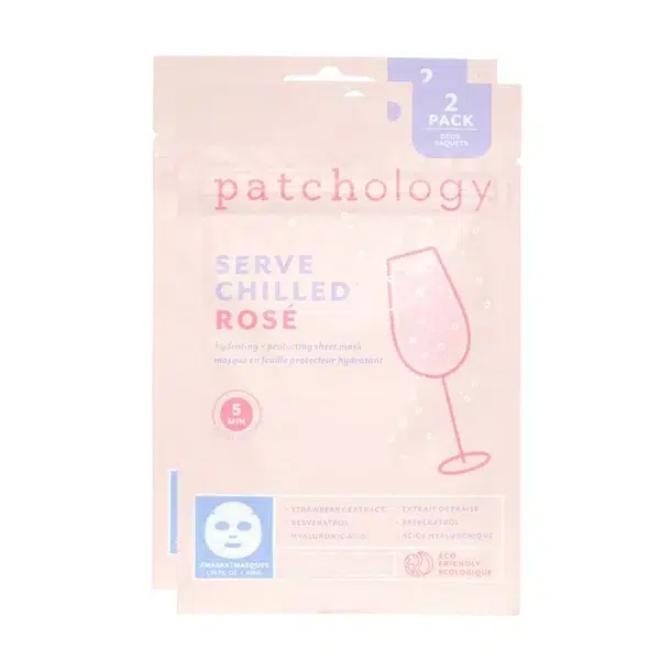 Patchology Rosé hydrating face sheet mask