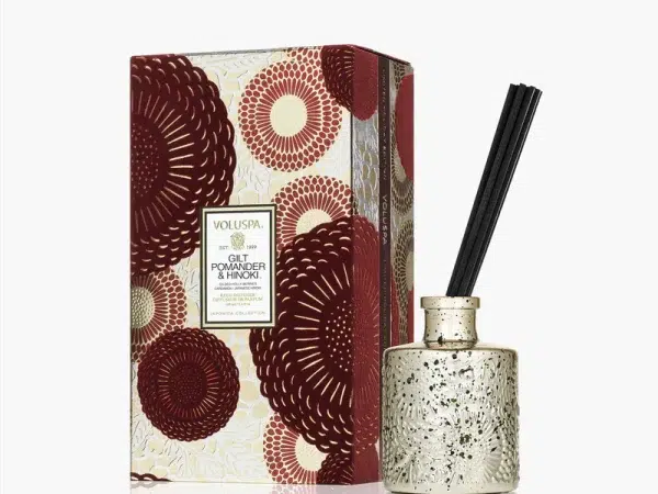 Gilt Pomander & Hinoki Reed Diffuser