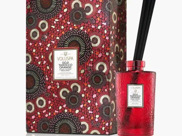 Voluspa Goji Tarocco Orange Luxe Reed Diffuser Set