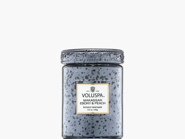 Voluspa Makassar Ebony & Peach Small Jar Candle