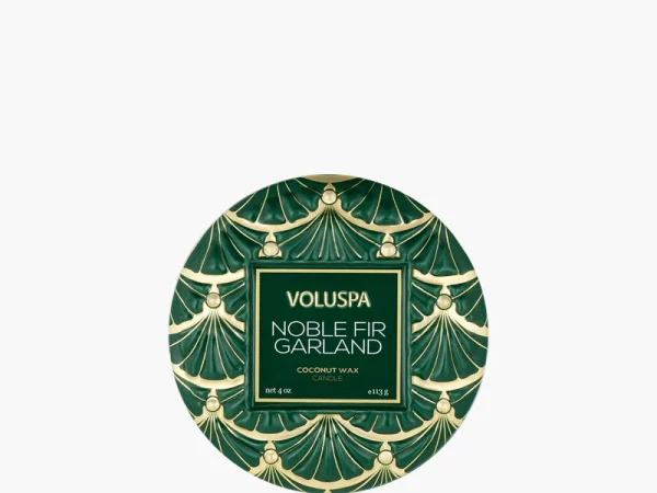 Voluspa Noble Fir Garland Mini Tin Candle